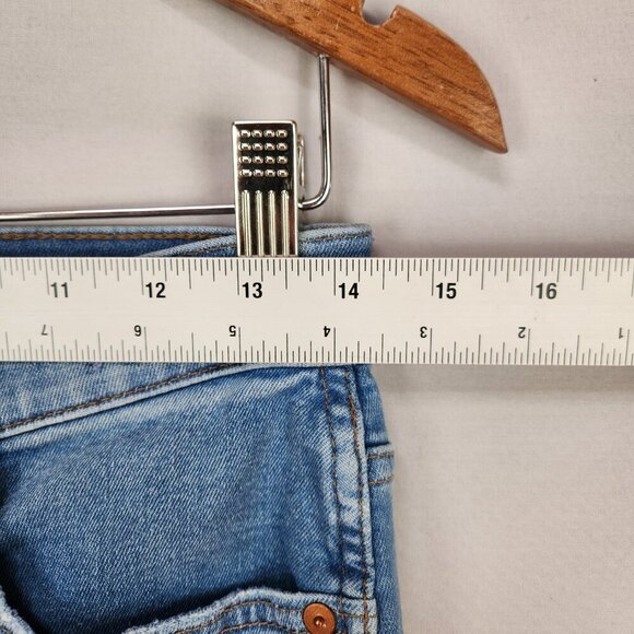 Madewell 10" High Rise Skinny Denim Jeans Women's Size 27 Stretch Light Wash - Picture 4 of 12